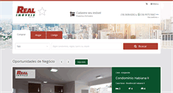 Desktop Screenshot of imobiliariarealimoveis.com.br