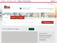 Tablet Screenshot of imobiliariarealimoveis.com.br